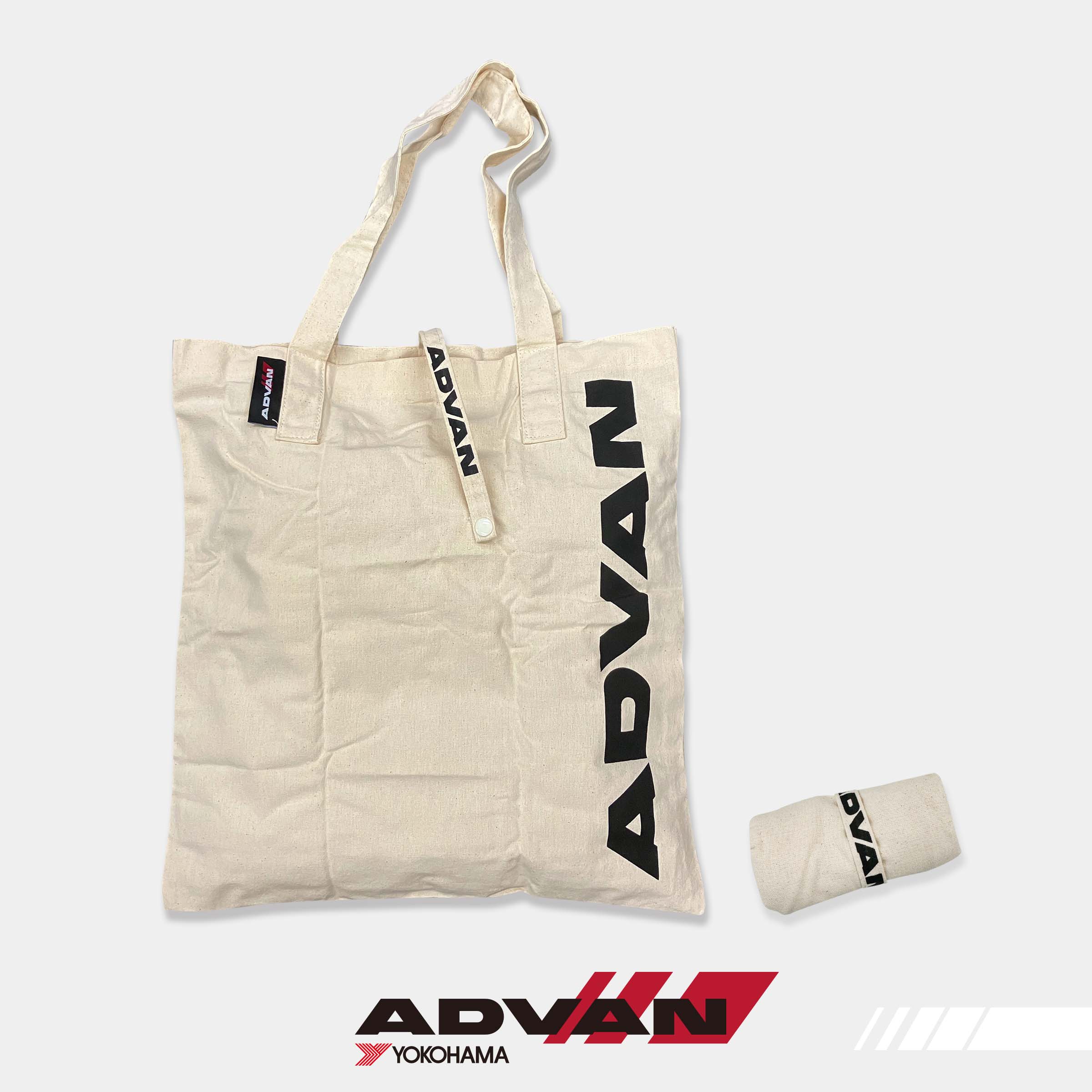 ADVAN Foldable Canvas Shopping Bag(white)