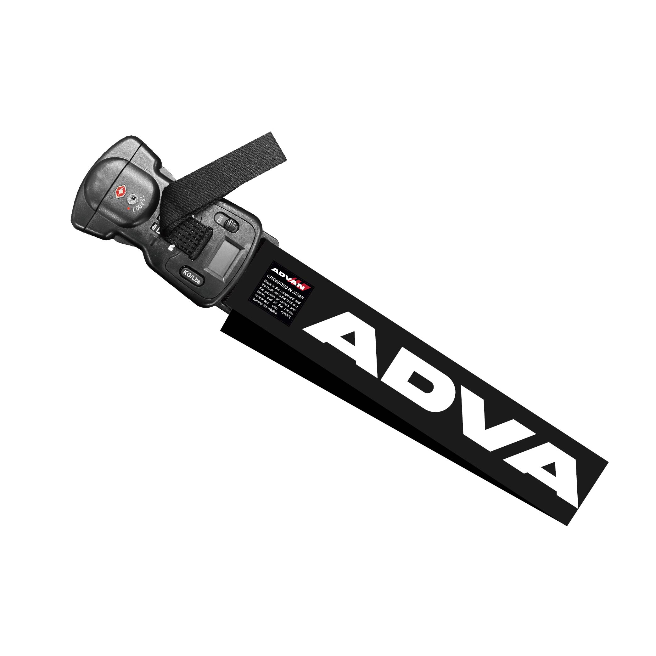 ADVAN Luggage Belt with Scale (Black & White)